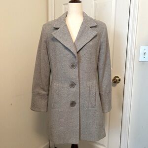 HELLEMAN Gray Wool Coat Size M